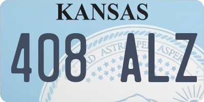 KS license plate 408ALZ