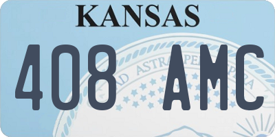KS license plate 408AMC