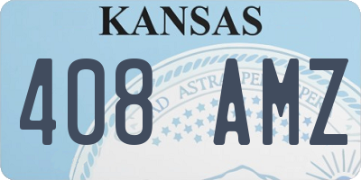 KS license plate 408AMZ