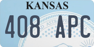 KS license plate 408APC