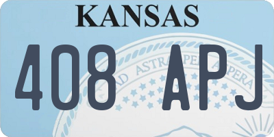 KS license plate 408APJ