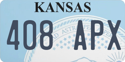 KS license plate 408APX