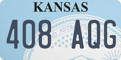 KS license plate 408AQG