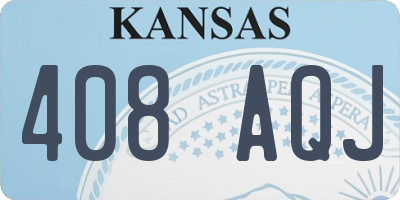 KS license plate 408AQJ
