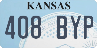 KS license plate 408BYP