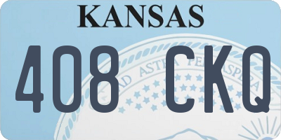 KS license plate 408CKQ
