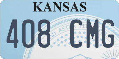KS license plate 408CMG