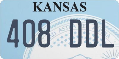 KS license plate 408DDL