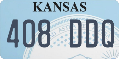 KS license plate 408DDQ