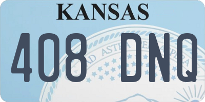 KS license plate 408DNQ