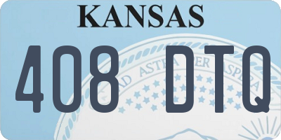 KS license plate 408DTQ