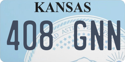 KS license plate 408GNN
