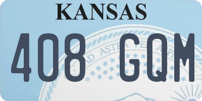 KS license plate 408GQM