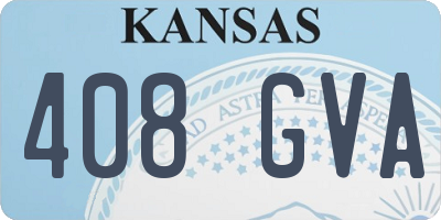 KS license plate 408GVA