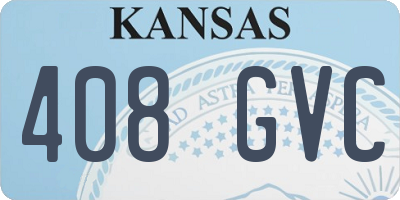 KS license plate 408GVC