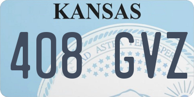KS license plate 408GVZ