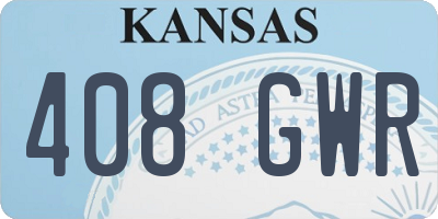 KS license plate 408GWR