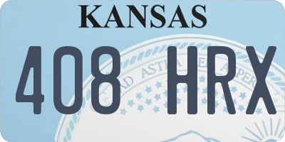 KS license plate 408HRX