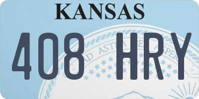 KS license plate 408HRY