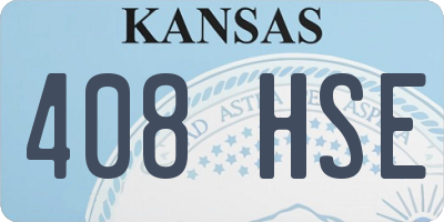 KS license plate 408HSE