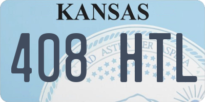 KS license plate 408HTL
