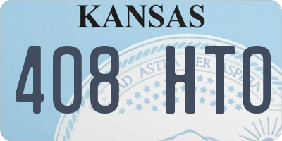 KS license plate 408HTO