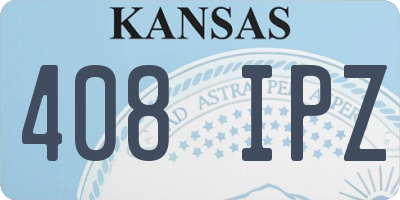 KS license plate 408IPZ