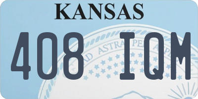 KS license plate 408IQM