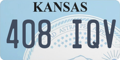 KS license plate 408IQV