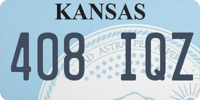KS license plate 408IQZ
