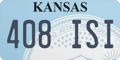 KS license plate 408ISI