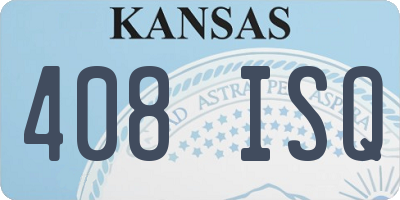 KS license plate 408ISQ