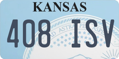 KS license plate 408ISV