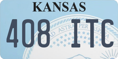 KS license plate 408ITC