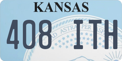 KS license plate 408ITH
