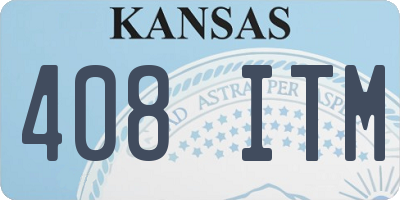 KS license plate 408ITM