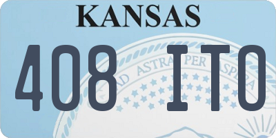 KS license plate 408ITO