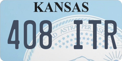 KS license plate 408ITR