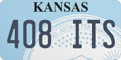 KS license plate 408ITS