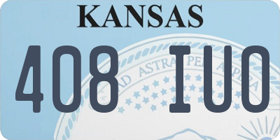 KS license plate 408IUO