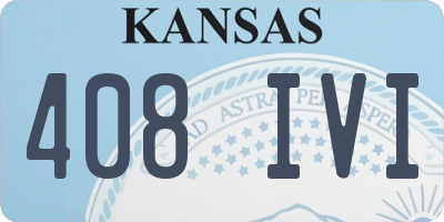 KS license plate 408IVI