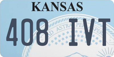 KS license plate 408IVT