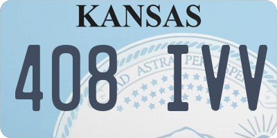 KS license plate 408IVV
