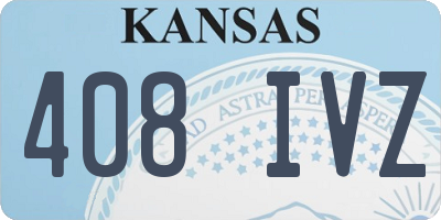 KS license plate 408IVZ