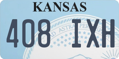 KS license plate 408IXH