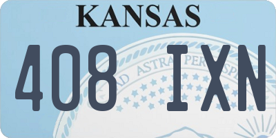 KS license plate 408IXN