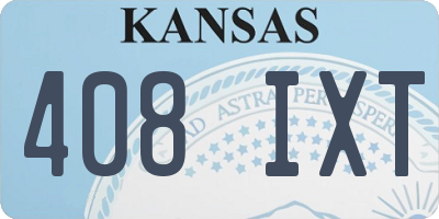 KS license plate 408IXT