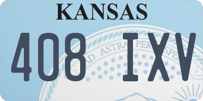 KS license plate 408IXV