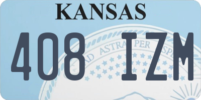 KS license plate 408IZM