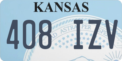 KS license plate 408IZV